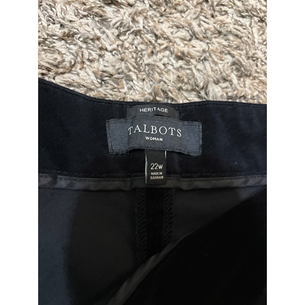 Talbots Velvet Heritage Pants 22W - Picture 2 of 3